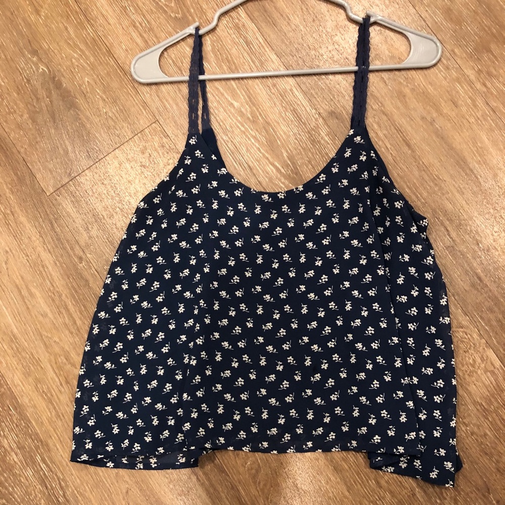 Loose blue printed tank from Forever 21